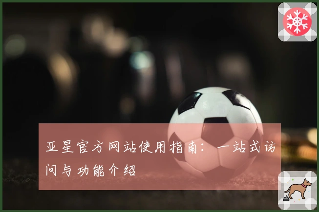 亚星官方网站使用指南:一站式访问与功能介绍